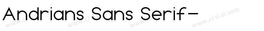 Andrians Sans Serif字体转换
